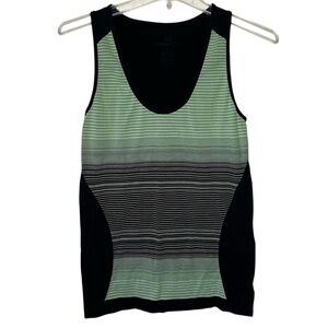 90 Degree Workout Tank Green and Black Racerback Size Medium